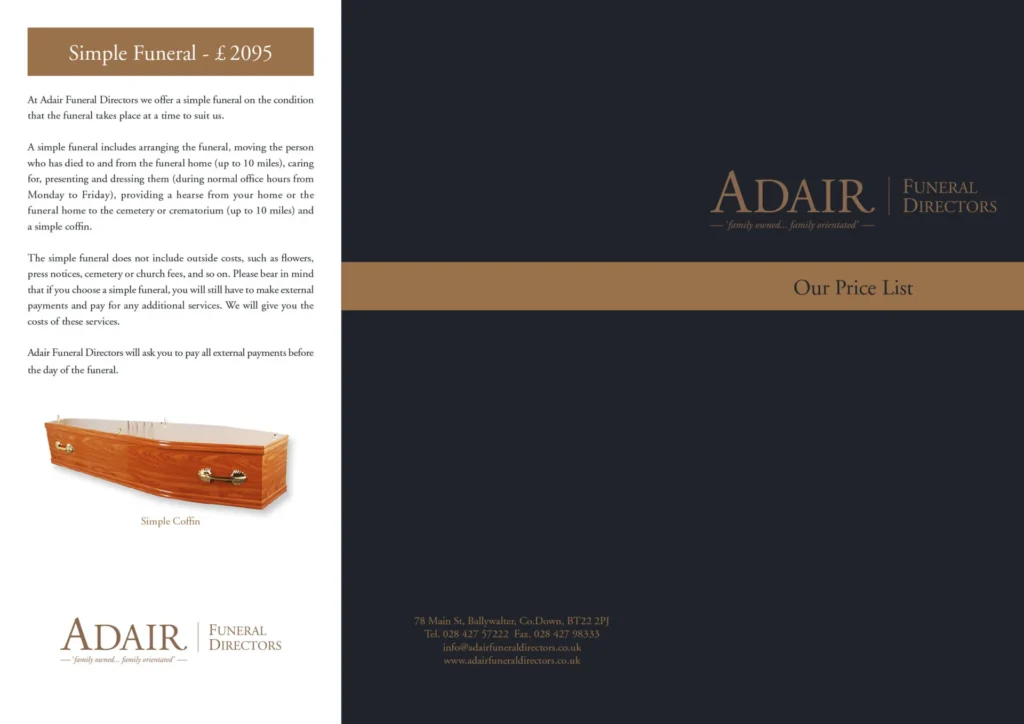 adair price list 1