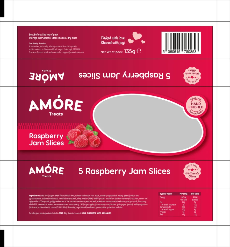 amore 5 jam slices