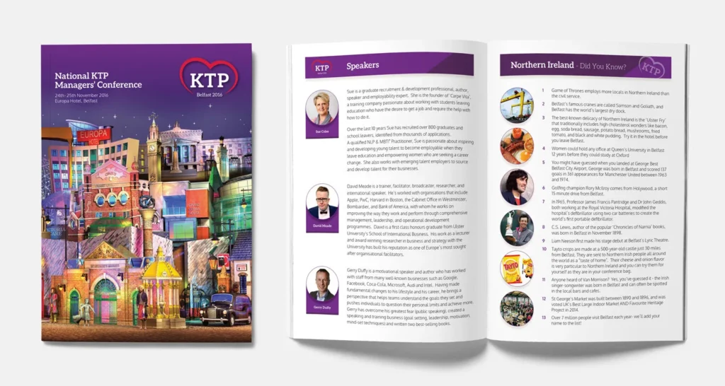 brochure design event belfast ireland 2