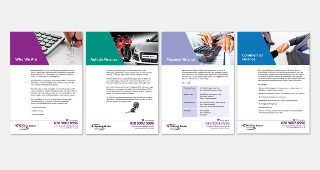 leaflet design inserts belfast 2