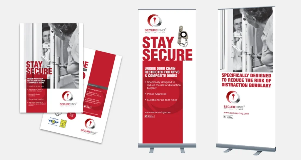 leaflet design pop up stand belfast 2