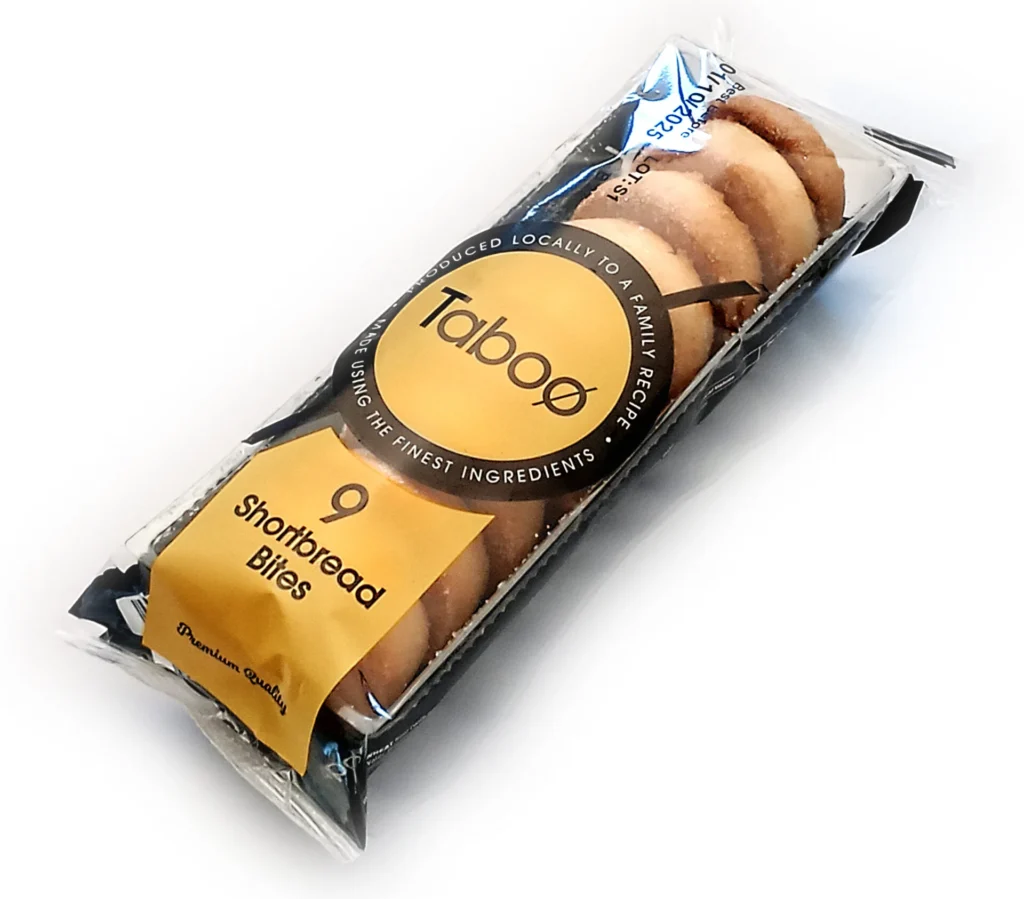 taboo packaging biscuits