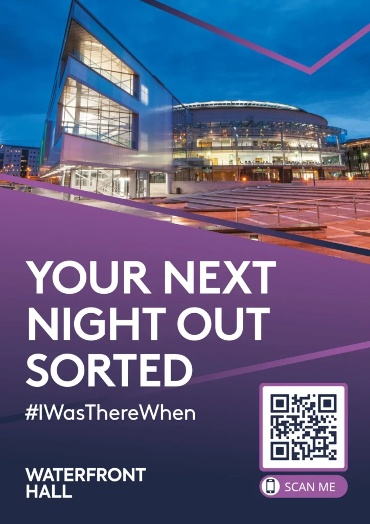 waterfront hall a4 poster